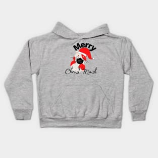 Merry Christ-Mask. Meowy Christmas, Funny 2020 Quarantine Cat Christmas Shirt, Sweater, Christmas Gift for Cat Lovers Kids Hoodie